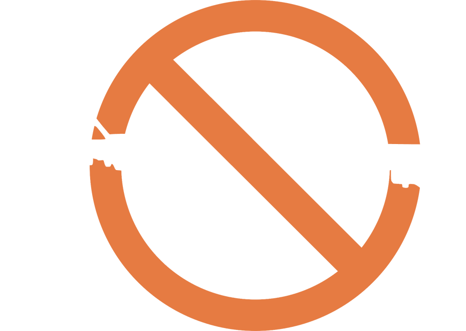 gun crossed out icon